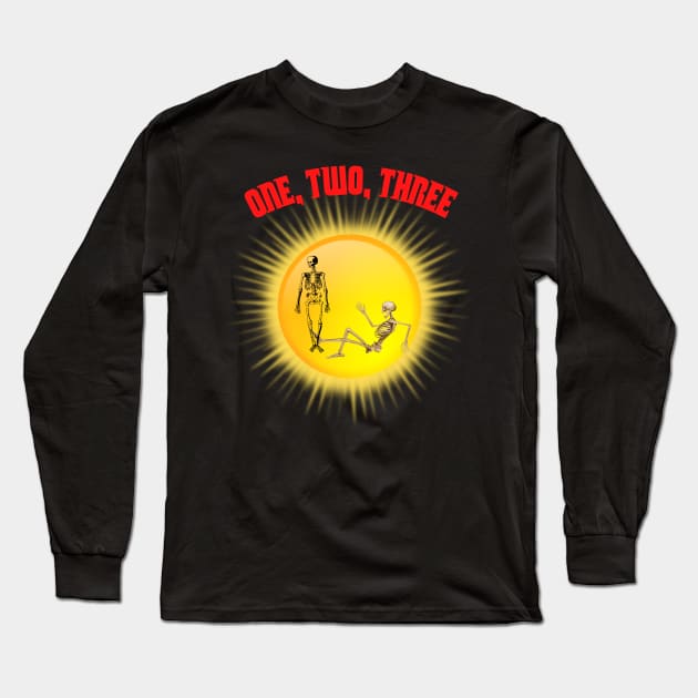 one two three Sun Long Sleeve T-Shirt by Flower Queen